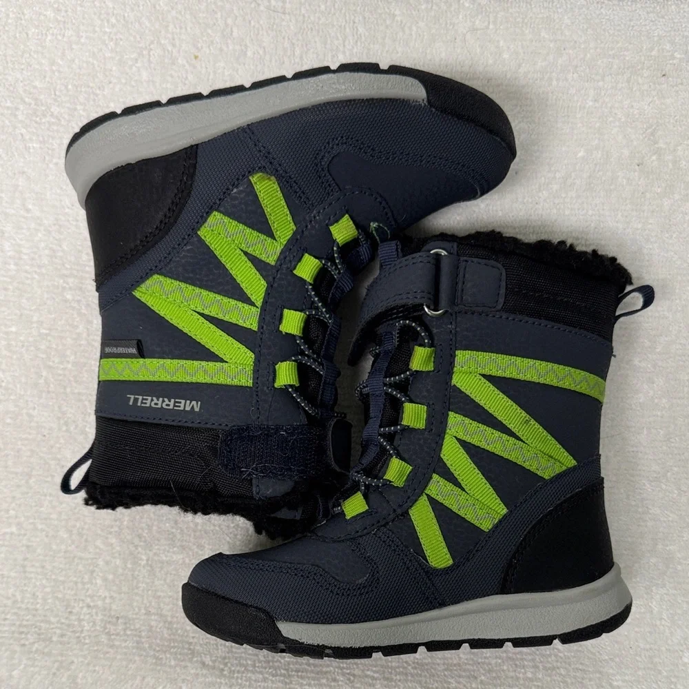 Merrell Navy Baby Snow Crush Boots Size 7